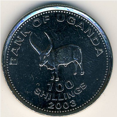 Уганда, 100 шиллингов (1998–2008 г.) Уганда, 100 шиллингов (1998–2008 г.)