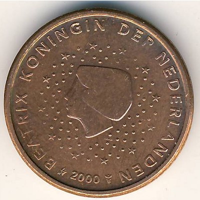 Netherlands, 2 euro cent, 1999–2010