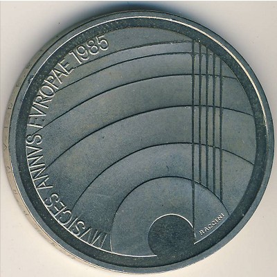 Switzerland, 5 francs, 1985