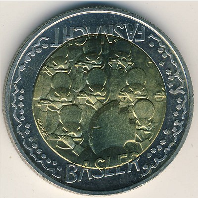 Switzerland, 5 francs, 2000