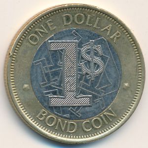 Zimbabwe, 1 dollar, 2016–2017