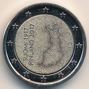 Финляндия, 2 евро (2017 г.)