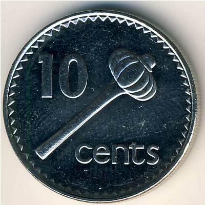 Фиджи, 10 центов (1990–2006 г.)