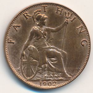 Great Britain, 1 farthing, 1902–1910 Great Britain, 1 farthing, 1902–1910
