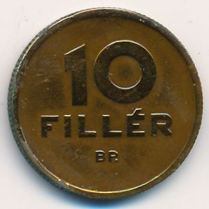 Hungary, 10 filler, 1946–1950