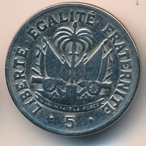 Haiti, 5 centimes, 1949