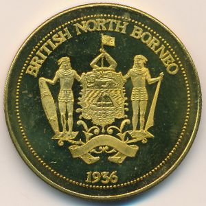 North Borneo., 1 crown, 1936