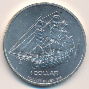 Острова Кука, 1 доллар (2009–2010 г.)