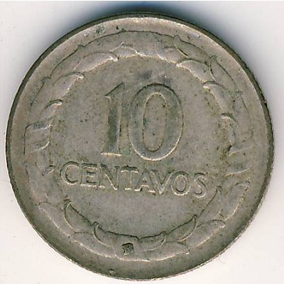 Colombia, 10 centavos, 1945–1947