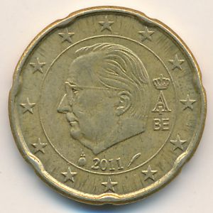 Бельгия, 20 евроцентов (2009–2013 г.)