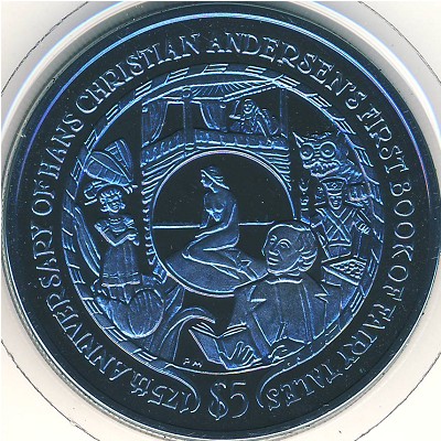 Виргинские острова, 5 долларов (2010 г.)