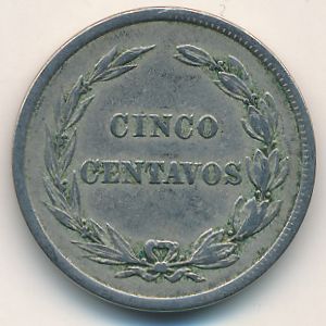 Ecuador, 5 centavos, 1917–1918