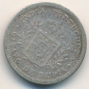 Portuguese India, 1/8 rupia, 1881