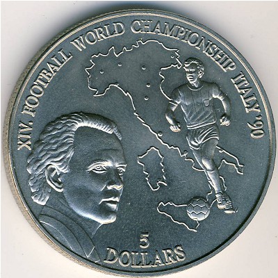 Ниуэ, 5 долларов (1990 г.) Ниуэ, 5 долларов (1990 г.)