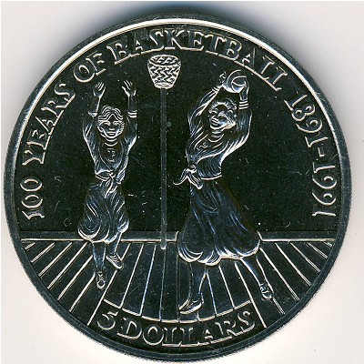 Ниуэ, 5 долларов (1991 г.) Ниуэ, 5 долларов (1991 г.)