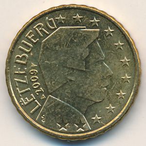 Luxemburg, 10 euro cent, 2007–2020