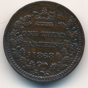 Great Britain, 1/3 farting, 1866–1885 Great Britain, 1/3 farting, 1866–1885