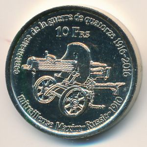 Bassas da india., 10 francs, 2016