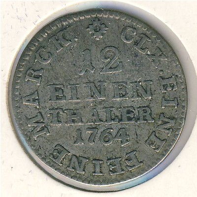 SAXONY-ALBERTINE, 1/12 thaler, 1763–1802 SAXONY-ALBERTINE, 1/12 thaler, 1763–1802