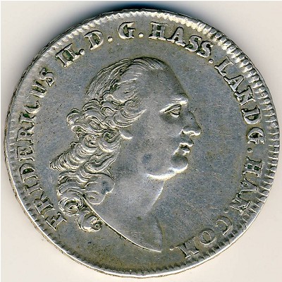 Гессен-Кассель, 1 талер (1776–1779 г.) Гессен-Кассель, 1 талер (1776–1779 г.)