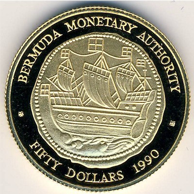 Бермудские острова, 50 долларов (1990 г.)