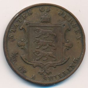 Jersey, 1/26 shilling, 1841–1861