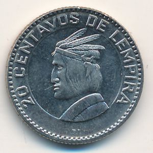 Honduras, 20 centavos, 1967