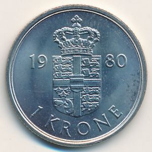 Дания, 1 крона (1979–1981 г.)