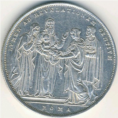 Papal States, 1 scudo, 1831–1834