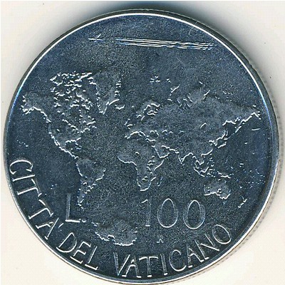 Vatican City, 100 lire, 1985