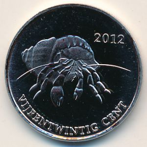 Sint Eustatius., 25 cents, 2012