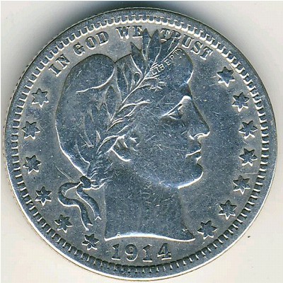 USA, Quarter dollar, 1892–1916