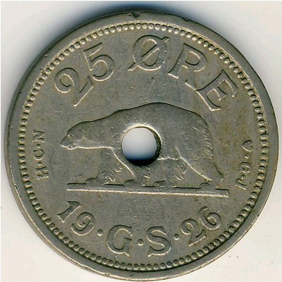 Гренландия, 25 эре (1926 г.) Гренландия, 25 эре (1926 г.)