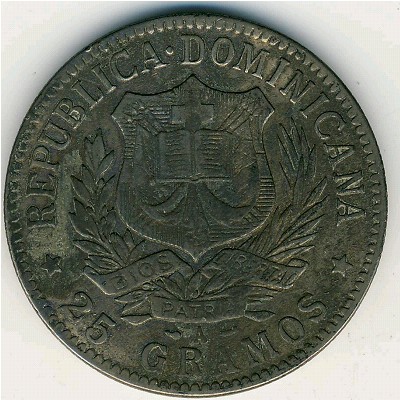 Доминиканская республика, 1 песо (1897 г.)