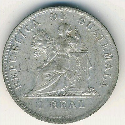 Гватемала, 1 реал (1899–1900 г.)