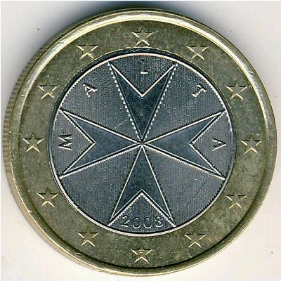 Мальта, 1 евро (2008 г.)