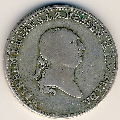 Гессен-Кассель, 1/2 талера (1819–1820 г.) Гессен-Кассель, 1/2 талера (1819–1820 г.)
