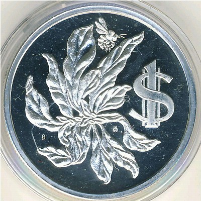 Cayman Islands, 1 dollar, 1972–1982