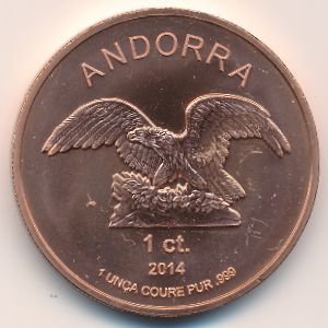 Andorra., 1 centim, 2014