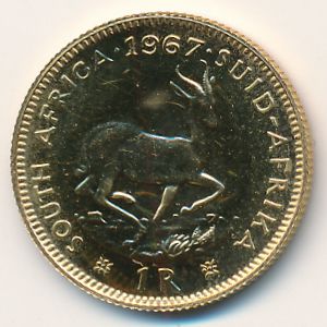 South Africa, 1 rand, 1961–1983