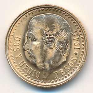 Мексика, 2 1/2 песо (1918–1948 г.)