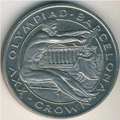 Гибралтар, 1 крона (1991–1992 г.)