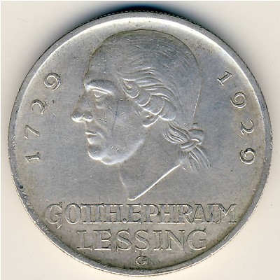 Веймарская республика, 5 рейхсмарок (1929 г.)
