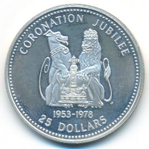 Белиз, 25 долларов (1978 г.) Белиз, 25 долларов (1978 г.)
