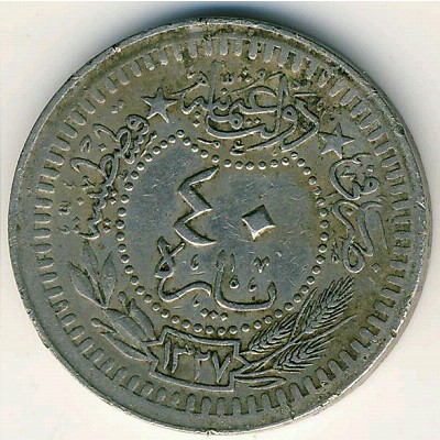 Turkey, 40 para, 1910–1912