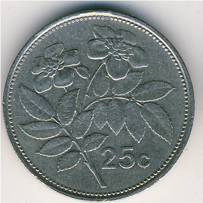 Malta, 25 cents, 1991–2007