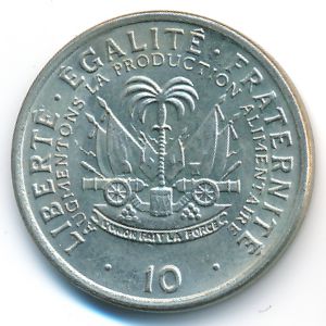 Haiti, 10 centimes, 1975–1983
