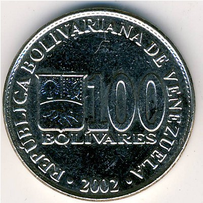 Venezuela, 100 bolivares, 2001–2004 Venezuela, 100 bolivares, 2001–2004