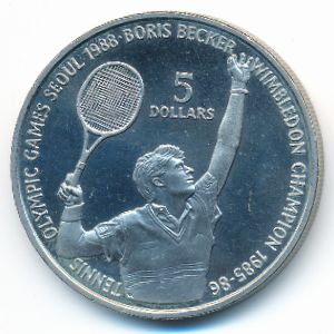 Ниуэ, 5 долларов (1987 г.) Ниуэ, 5 долларов (1987 г.)