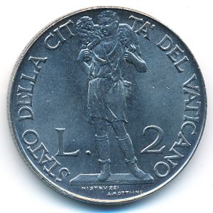 Ватикан, 2 лиры (1940–1941 г.)